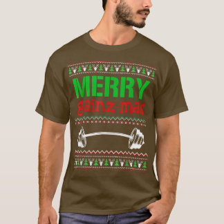 Camiseta Feliz Gainzmas Gym Levantando Peso Depois Do Chri 