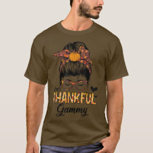 Camiseta Feliz Gammy Engraçado Mensagem Caiu outono Graças
