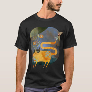 Camiseta Feliz gato bobo, Sonhos de Gato