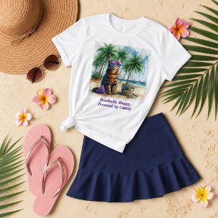 Camiseta Feliz Gato Gato Engraçado Amantes de Gato
