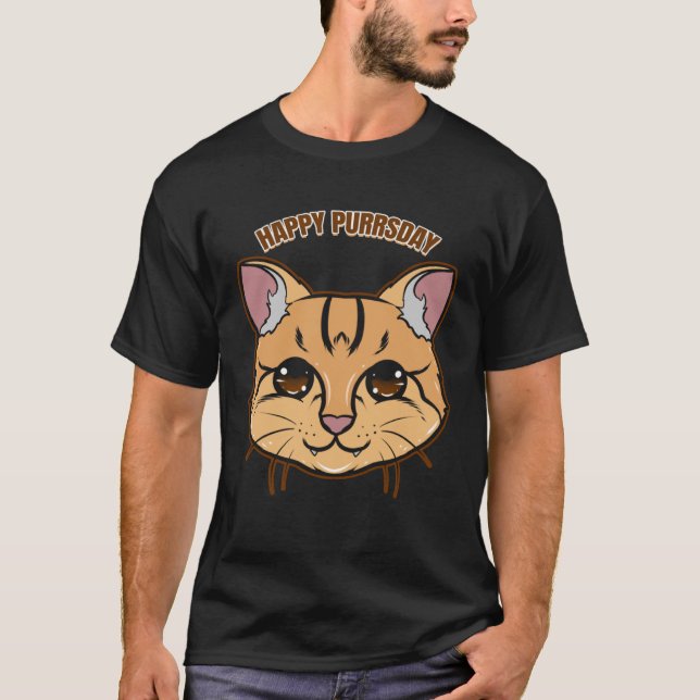Camiseta Feliz Gato Puré na Quinta-Feira (Frente)