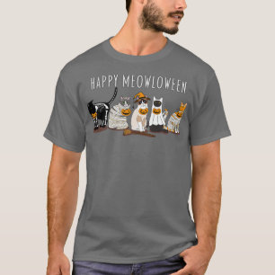 Camiseta Feliz Gatos Meowloween