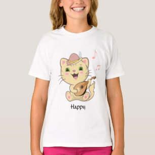 Camiseta Feliz Ginger Tabby Kitty Cat