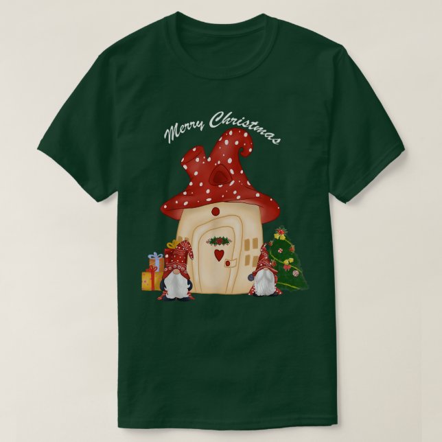 Camiseta Feliz Gnomo Natal (Frente do Design)