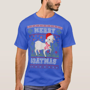 Camiseta Feliz Goatmas Goat Ugly Christmas Sweama Xmas
