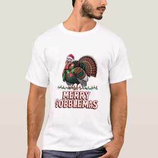 Camiseta Feliz Gobblemas Humor de Férias Divertido do Peru