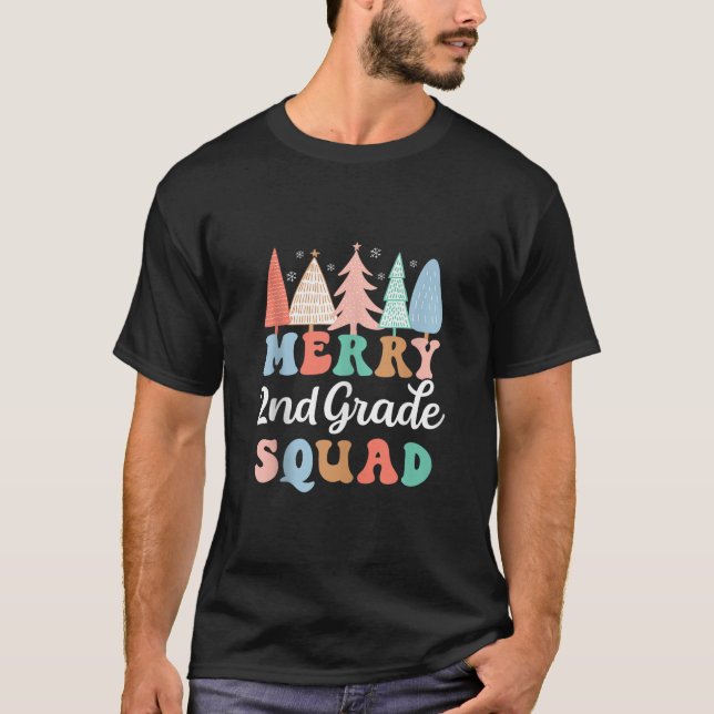 Camiseta Feliz Grau Quadrado 2º Grau Professores Crianças D (Frente)