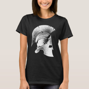 Camiseta Feliz Grego Helmet Grego Gladiador Cute Homens