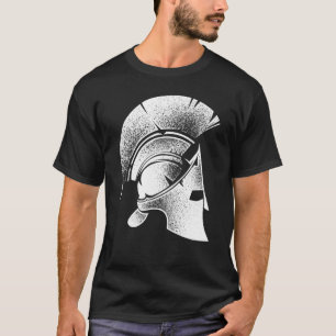 Camiseta Feliz Grego Helmet Grego Gladiador Cute Homens
