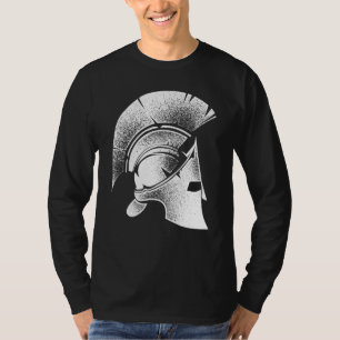 Camiseta Feliz Grego Helmet Grego Gladiador Cute Homens
