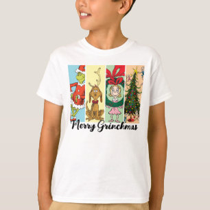 Camiseta Feliz Grinchmas Colagem de Férias