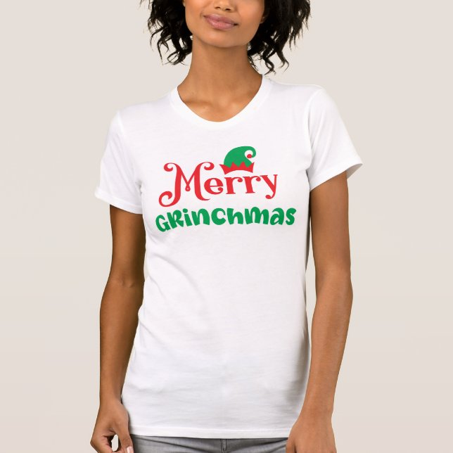 Camiseta Feliz Grinchmas Engraçado (Frente)