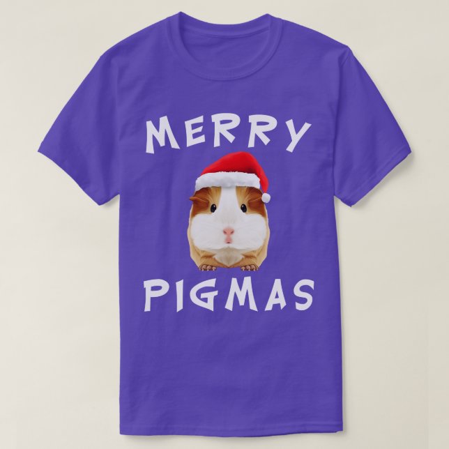 Camiseta Feliz Guiné Pigmas TChristmas Xmas (Frente do Design)