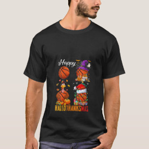Camiseta Feliz Hallo, Papais noeis de Bruxas de Basquete