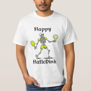 Camiseta Feliz Hallodink Piada de Halloween e Pickleball