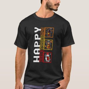 Camiseta Feliz HalloGraçasMas Bruxa Peregrino Papai Noel Fr