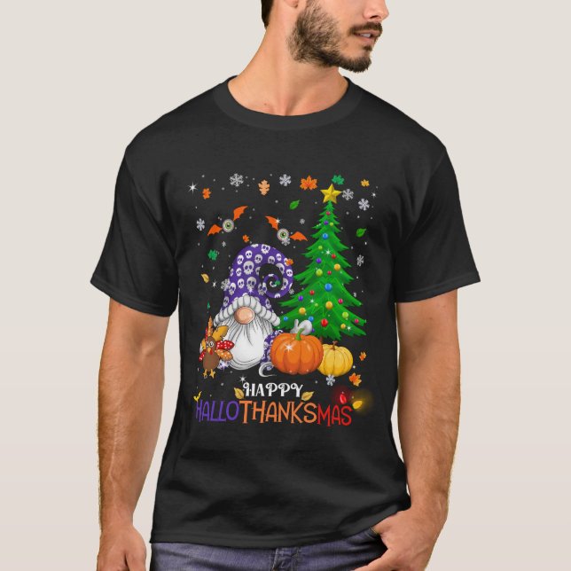 Camiseta Feliz HalloObrigadoMas Gnomos (Frente)