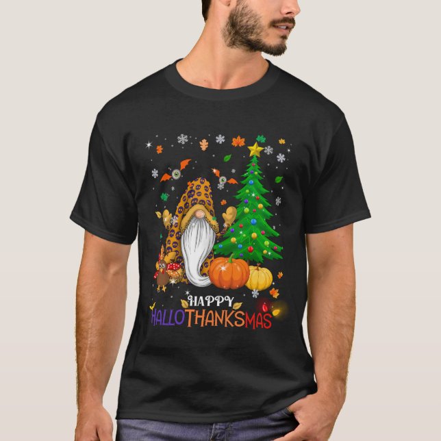 Camiseta Feliz HalloObrigadoMas Gnomos (Frente)