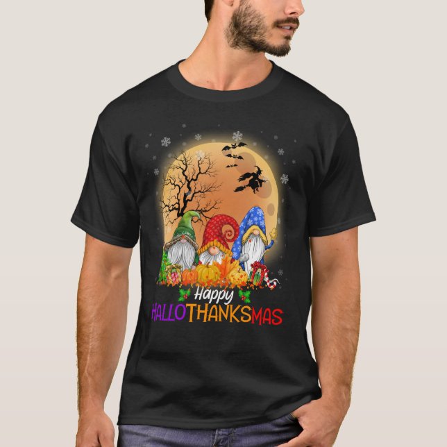 Camiseta Feliz HalloObrigadoMas Gnomos (Frente)