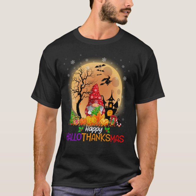 Camiseta Feliz HalloObrigadoMas Gnomos (Frente)