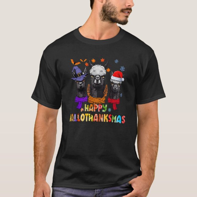 Camiseta Feliz HalloObrigadoMas Lama (Frente)