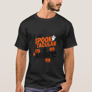 Camiseta Feliz Hallothanksmas Halloween assombroso alegre