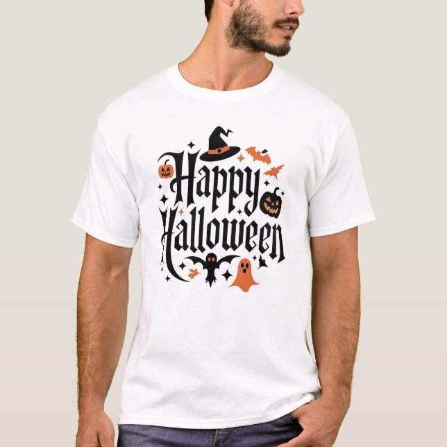Camiseta Feliz Halloween (Frente)