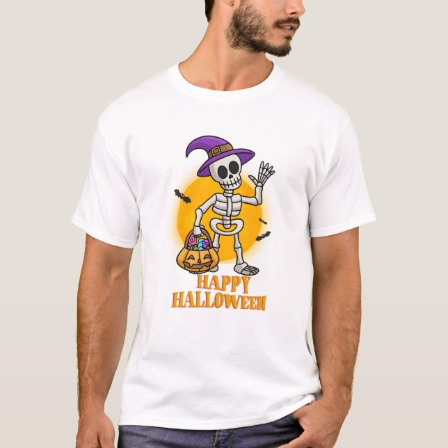 Camiseta Feliz halloween (Frente)