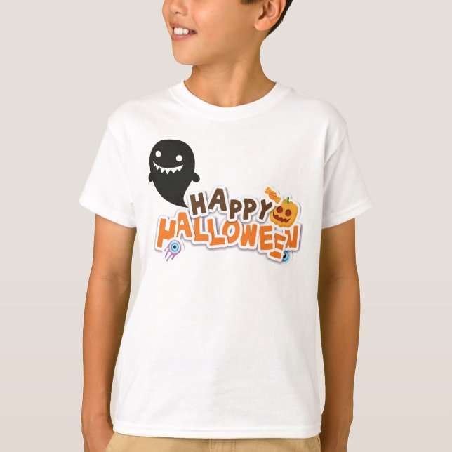 Camiseta feliz Halloween (Frente)