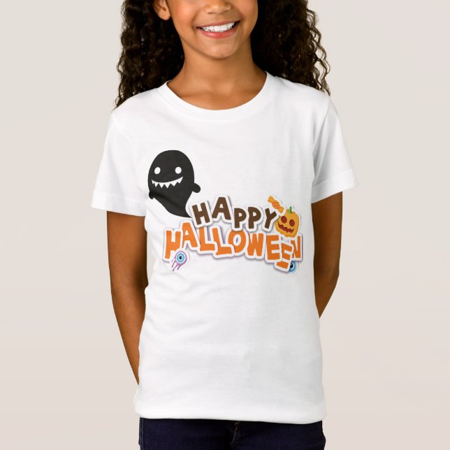 Camiseta feliz Halloween (Frente)