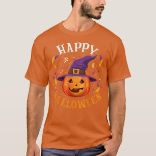 Camiseta Feliz Halloween 2022 Pumpkin Bonito Para Homens Ki