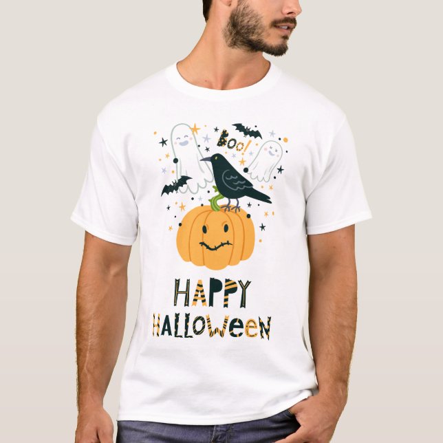 Camiseta Feliz Halloween 2024 (Frente)