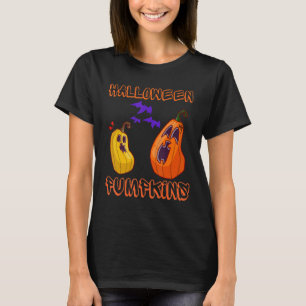 Camiseta Feliz Halloween Abóbora Assustadora Para Homens e