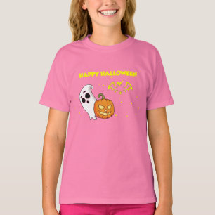 Camiseta Feliz Halloween, abóbora de abóbora assustadora