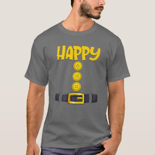 Camiseta Feliz Halloween, Anão, Figurino Correspondente