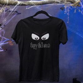 Camiseta Feliz Halloween Black and White Ghost