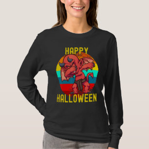 Camiseta Feliz Halloween Bonito Dabbing Little Devil Para C