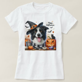 Camiseta Feliz Halloween Border Collie Dog Lovers
