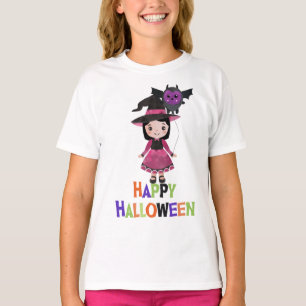 Camiseta Feliz Halloween Bruxinha
