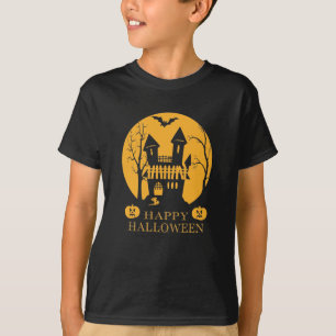 Camiseta Feliz Halloween, Casa Assombrada