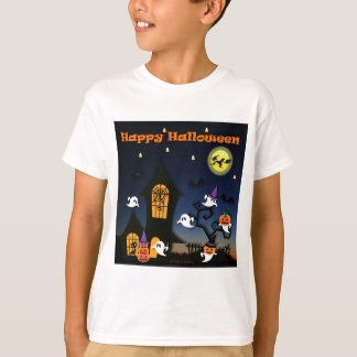 Camiseta Feliz Halloween, Casa Assombrada