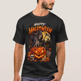Camiseta Feliz Halloween Ceifador