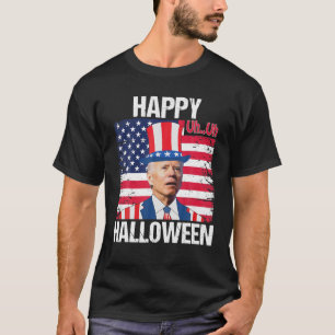Camiseta Feliz Halloween Confusa Joe Biden Engraçado Feliz