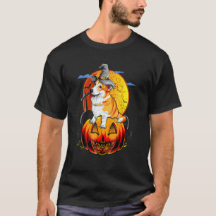 Camiseta Feliz Halloween Corgi Cachorros Halloween