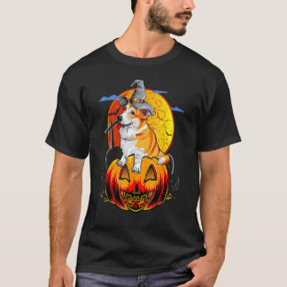 Camiseta Feliz Halloween Corgi Cachorros Halloween