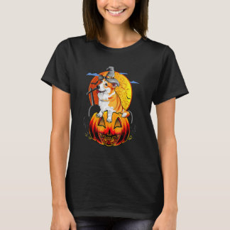 Camiseta Feliz Halloween Corgi Cães Halloween