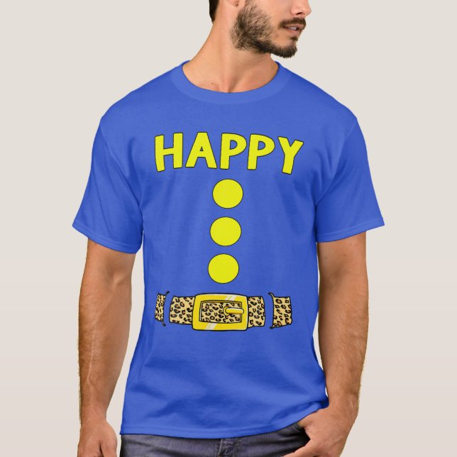 Camiseta Feliz Halloween Dwarf Figurume Oferece Ideia Feliz (Frente)