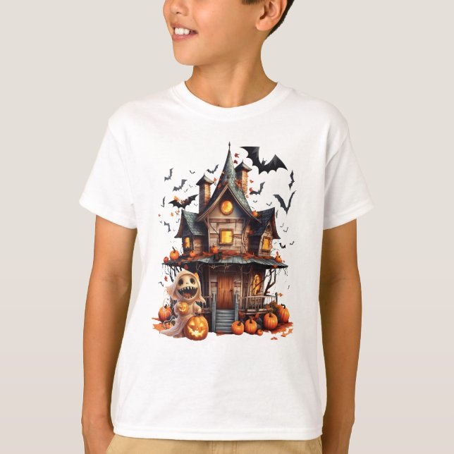 Camiseta Feliz Halloween Ghoul (Frente)