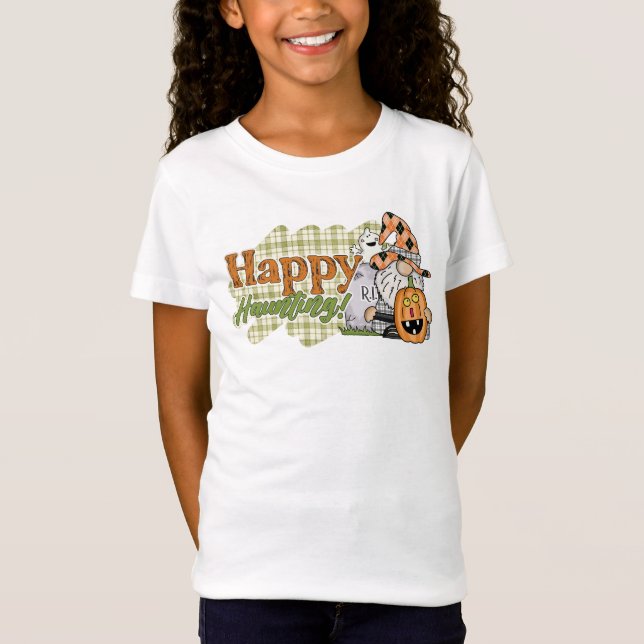 Camiseta Feliz Halloween Gnomo (Frente)
