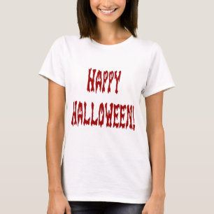 Camiseta Feliz Halloween Gore Texto